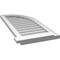 Ekena Millwork Quarter Round Top Right Surface Mount PVC Gable Vent w/ 2"W x 2"P Brickmould Sill Frame, 16"W x 36"H GVPQR16X3603SN - alternate 4